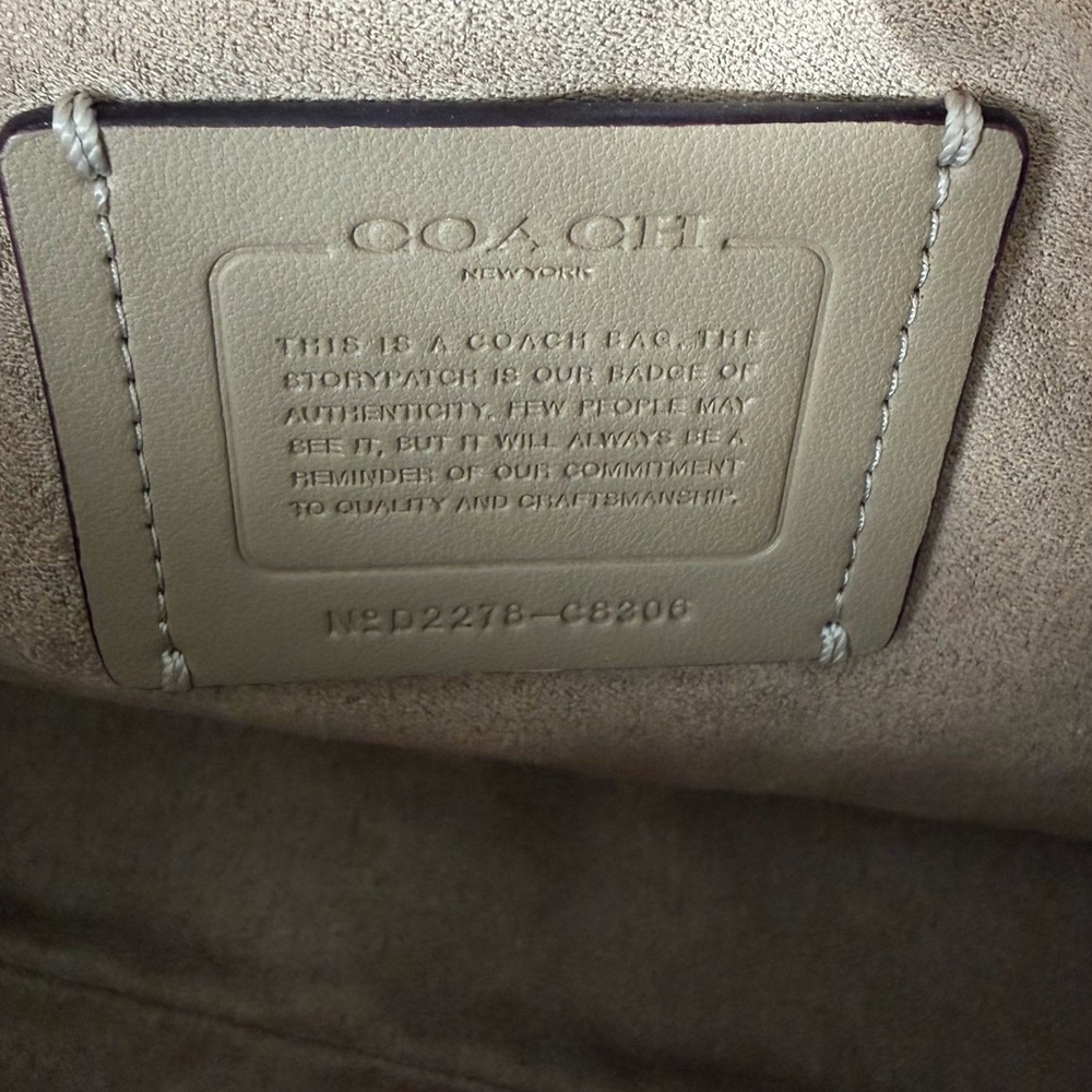 Coach Purple Signature Jacquard Shoulder/Crossbody Bag with two straps - Picture 7 of 7